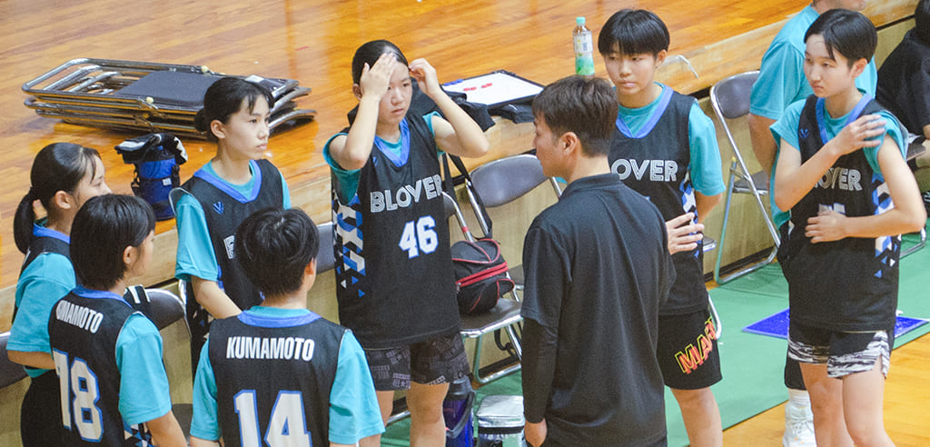熊本の女子バスケットクラブチームBLOVERの写真